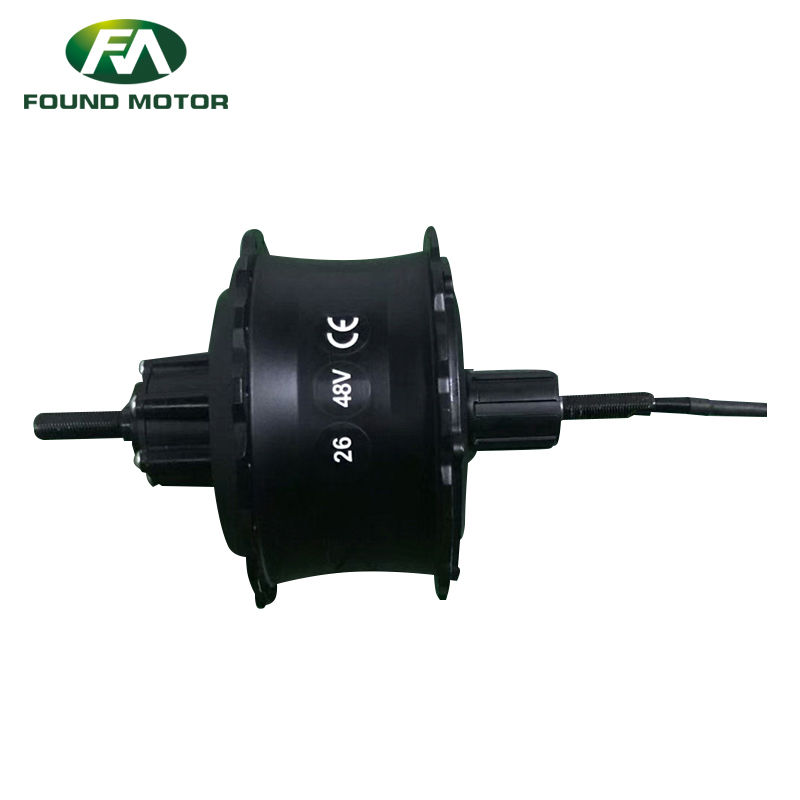 24/36/48V 250-1000W BLDC Cassette rear drive fat snow bike geared brushless electric hub motor FM-01-01-BSBC